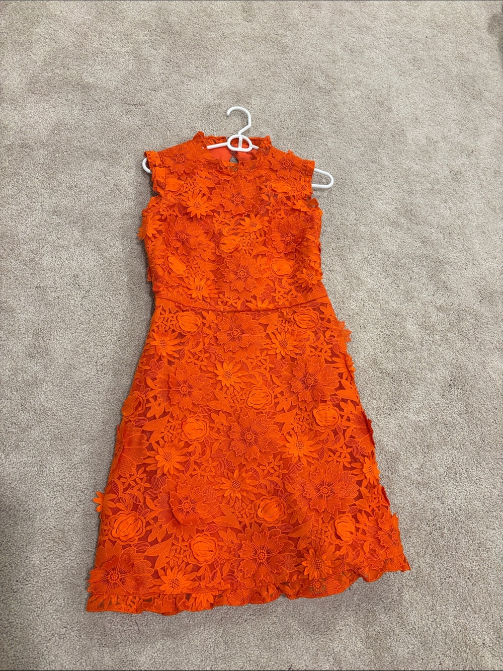 J.Crew A-line  Dress With Floral Appliqués